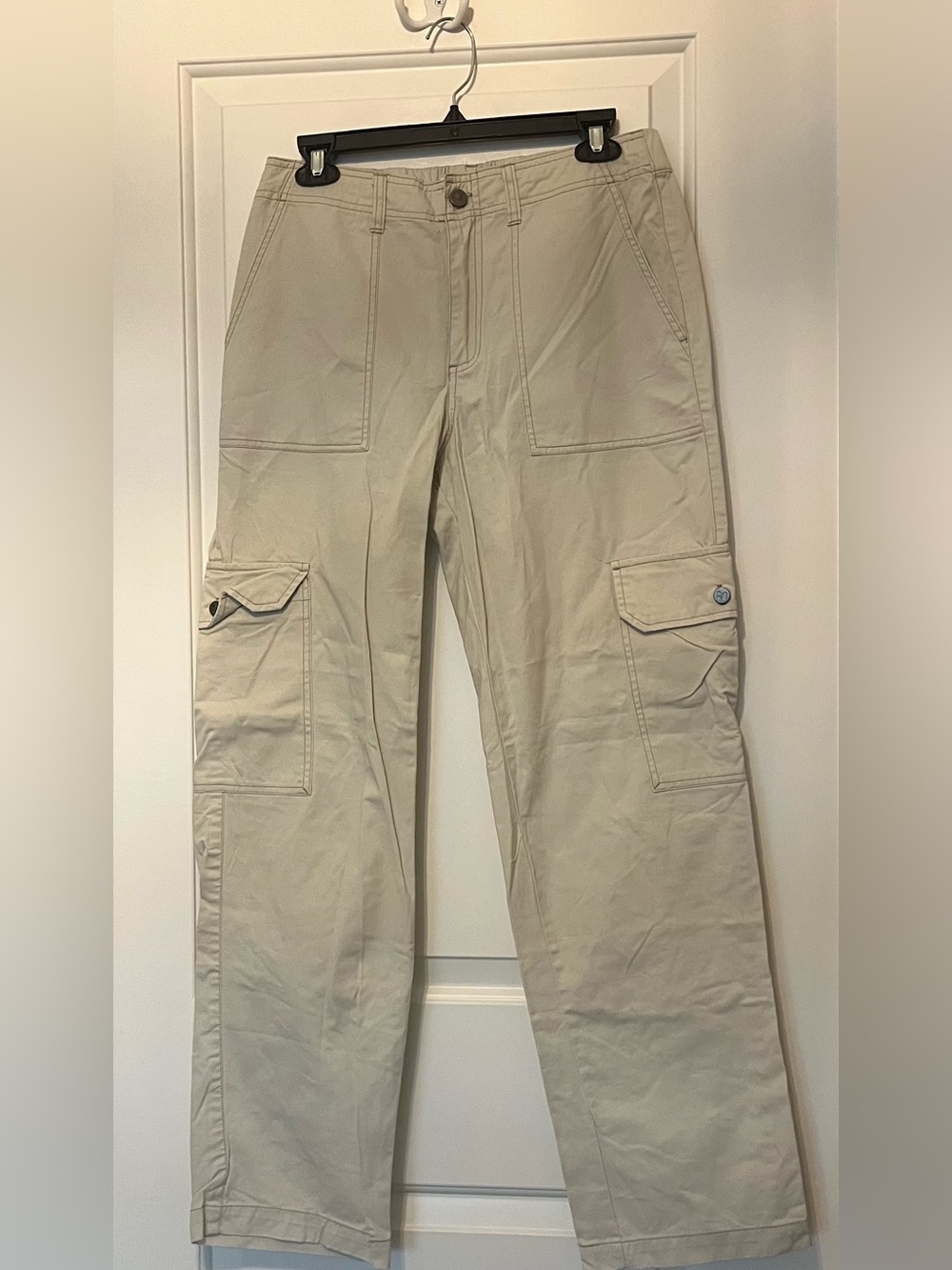 Women’s Khaki Cargo Pants - Relaxed Fit